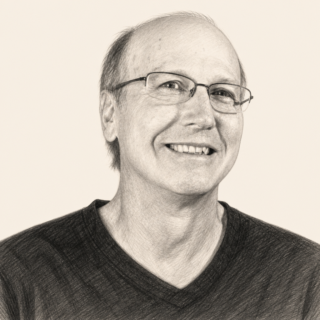 Charcoal portrait of Fred B. Bryant