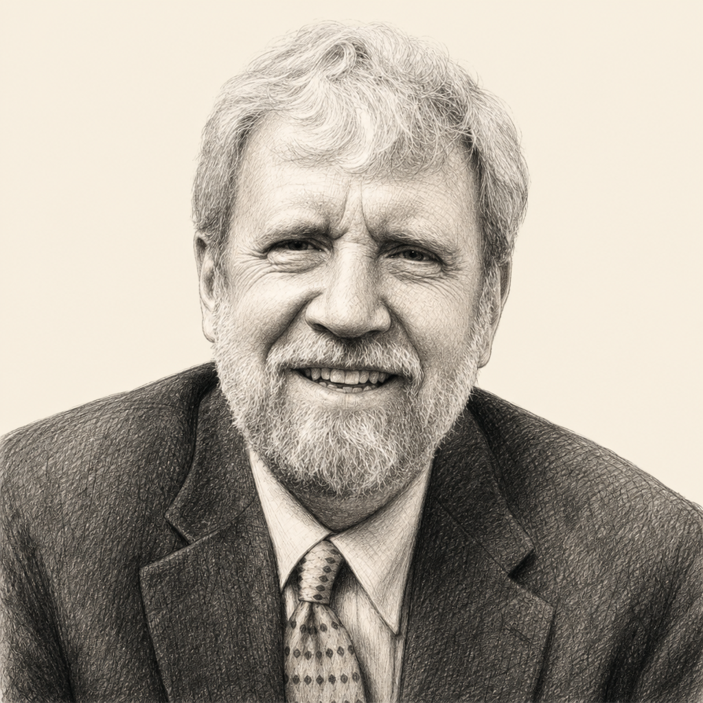 Charcoal portrait of K. Anders Ericsson
