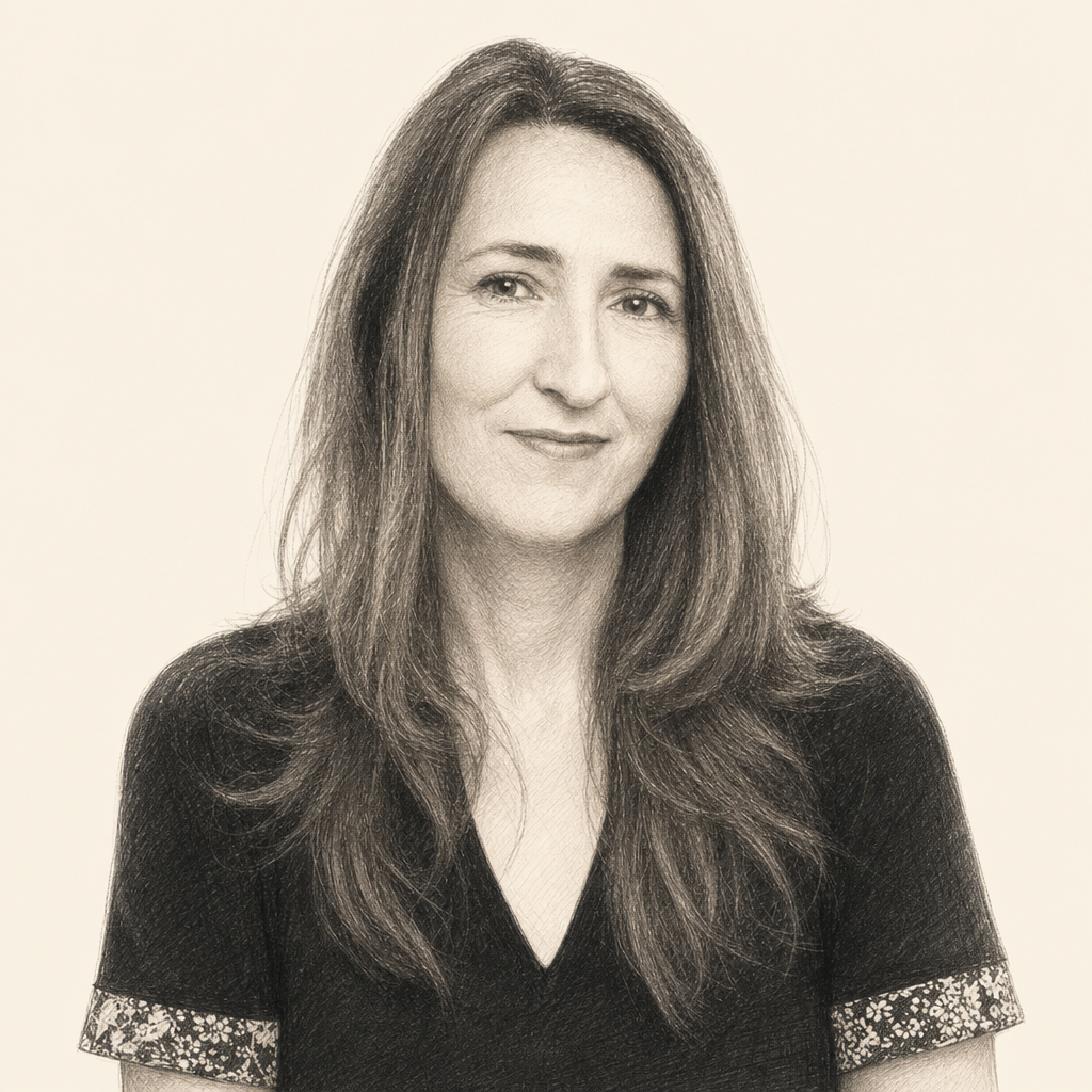 Charcoal portrait of Sonja Lyubomirsky