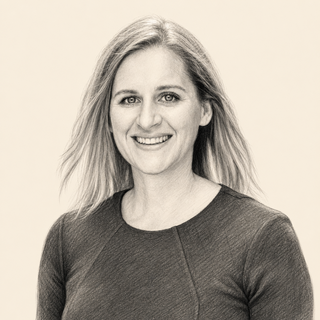 Charcoal portrait of Emma Seppälä
